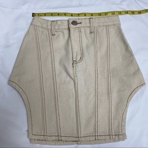 Pretty Little Thing Slashed Sides Denim Skirt